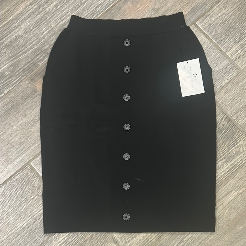 Zyia Black Tribeca Sweater Skirt